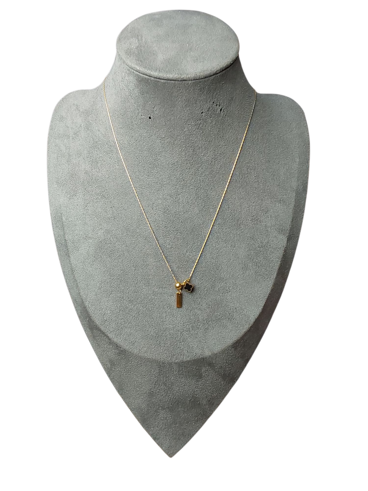 Colar Trevinho aço inoxidável dourado