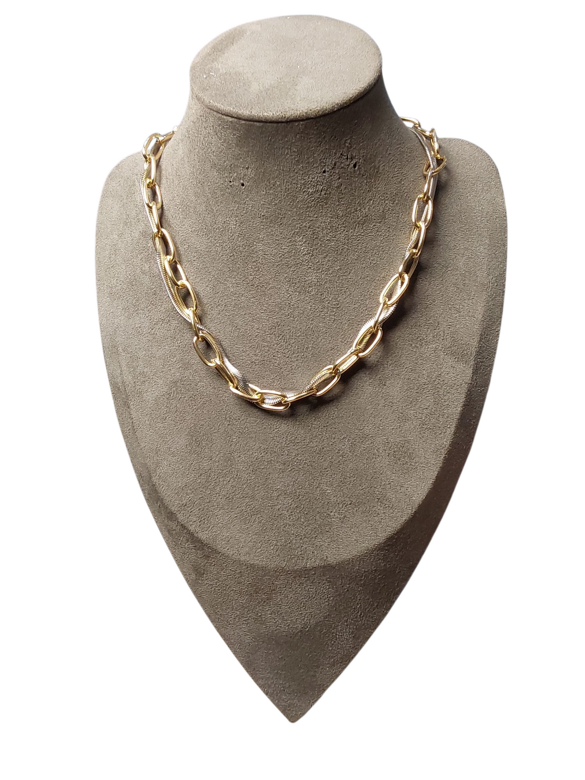 Colar DUO (Dourado e prata) SEMIJOIAS