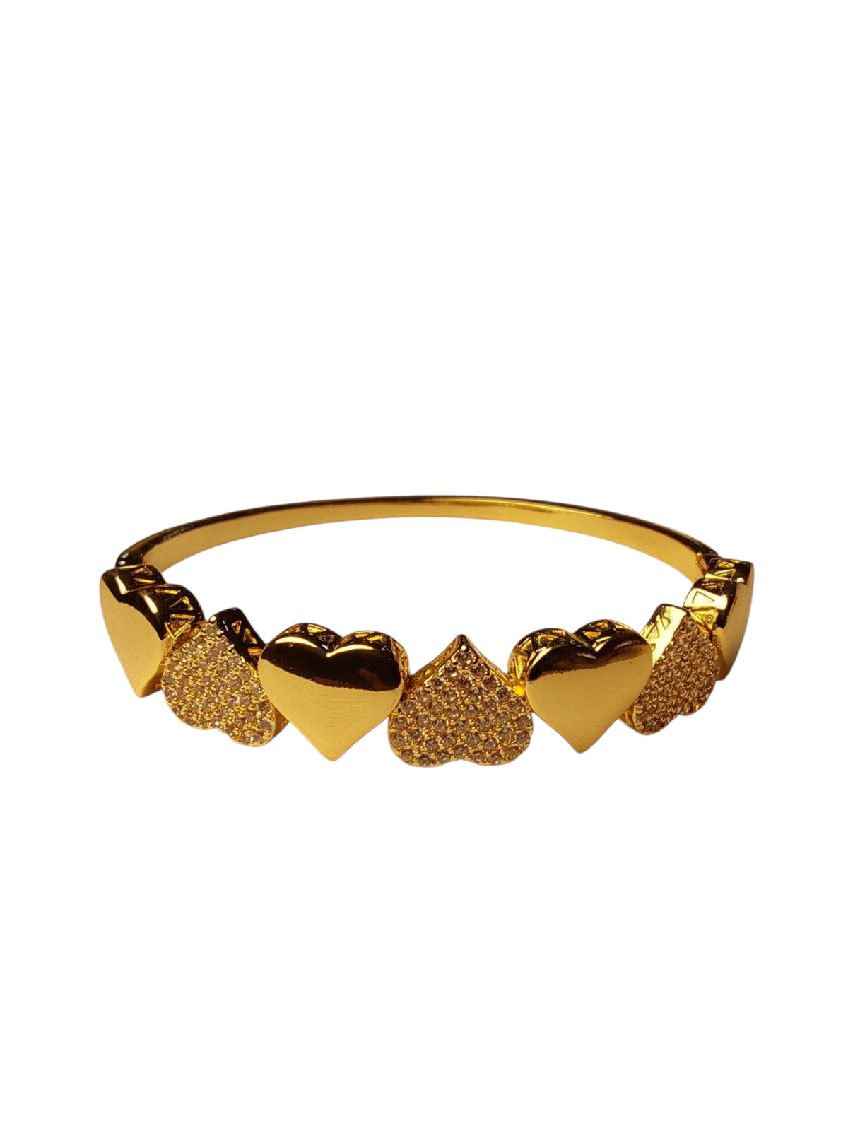 Bracelete dourado semijoias Maria Luanne