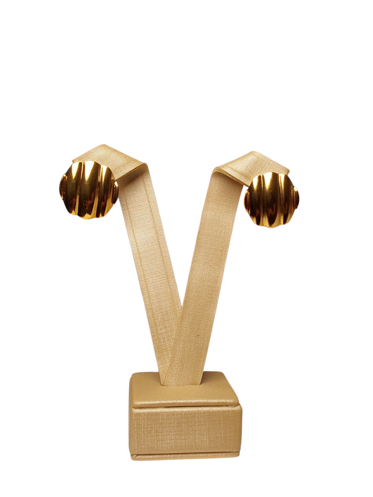 Brinco chapeado dourado