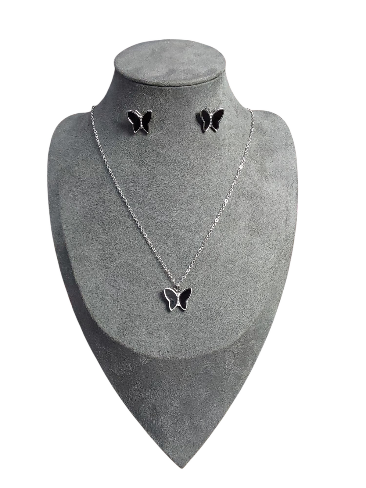 Conjunto Colar + brinco de brinde prata