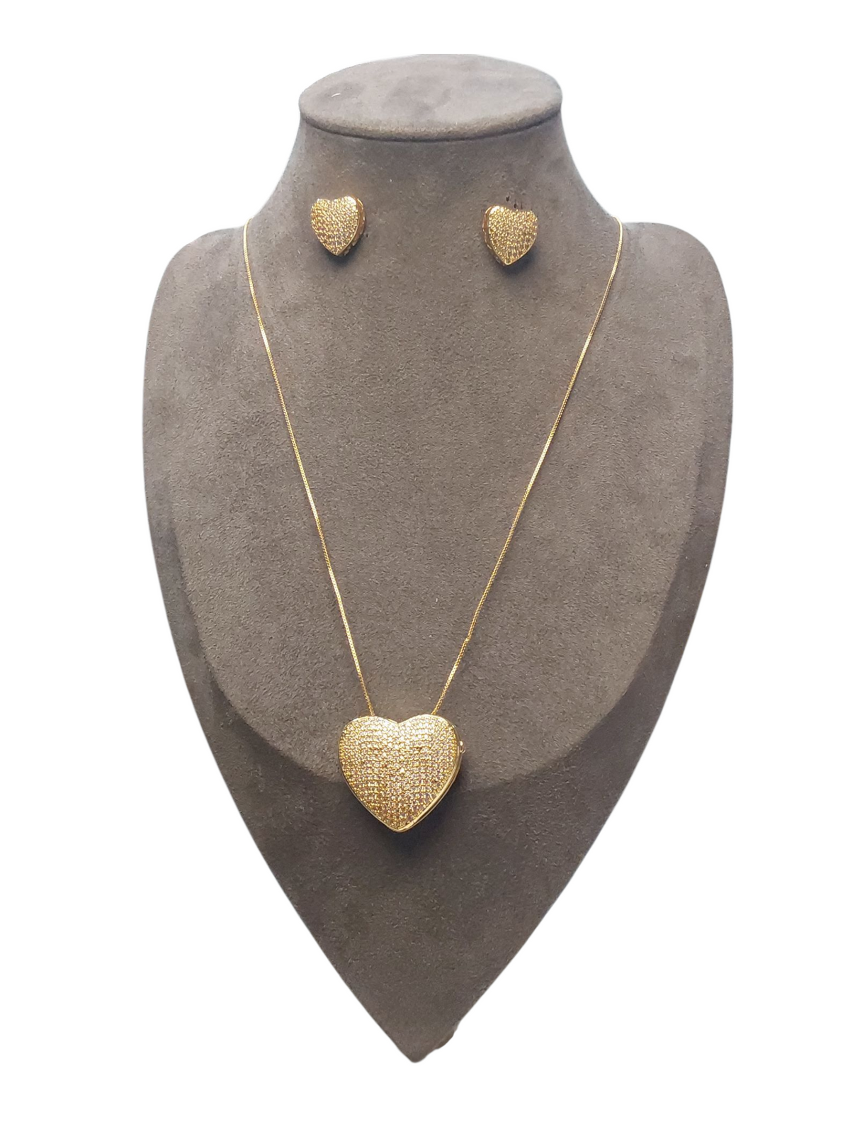 Conjunto dourado Colar + brinco de brinde!