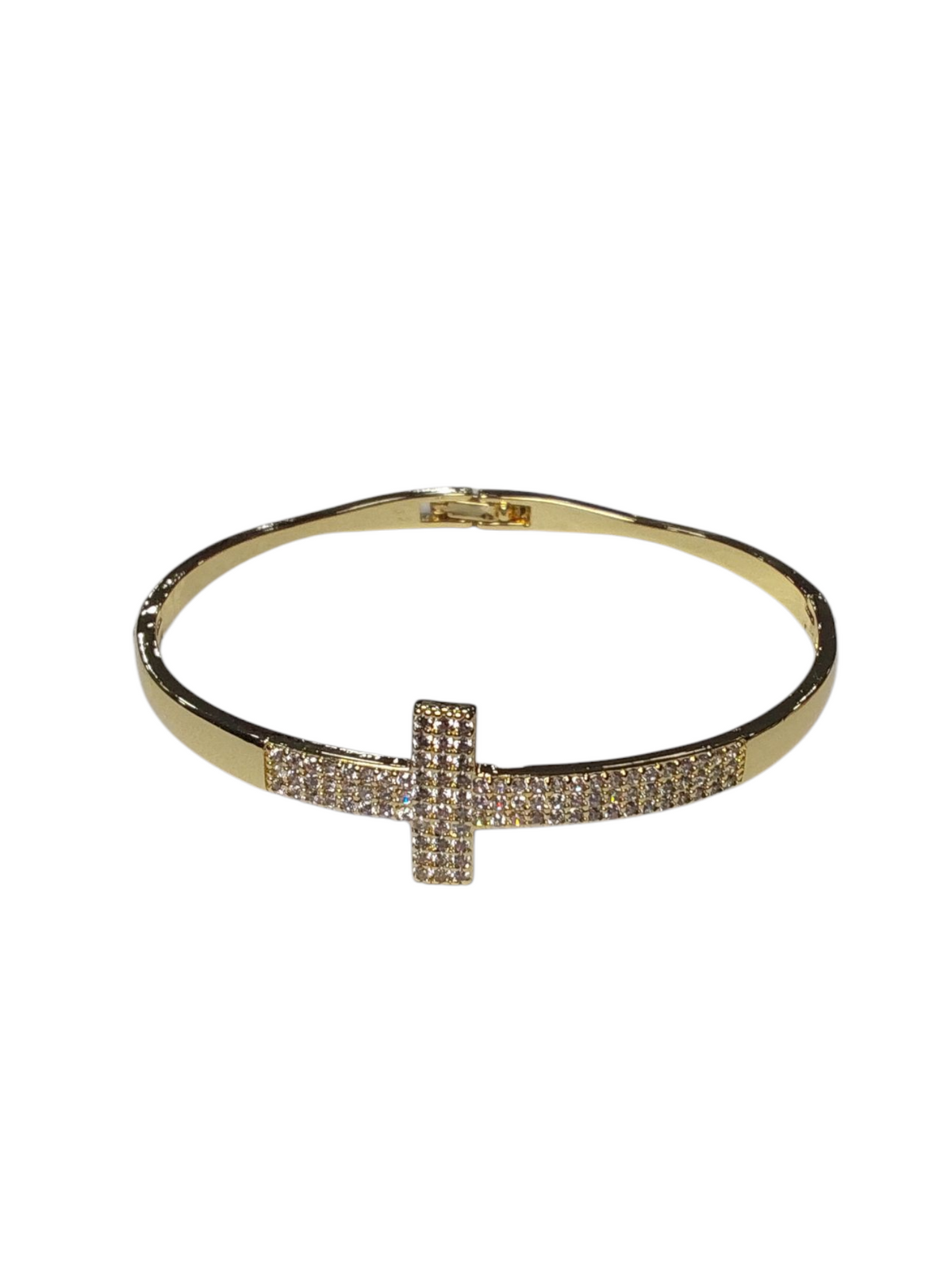 Bracelete dourado cravejado