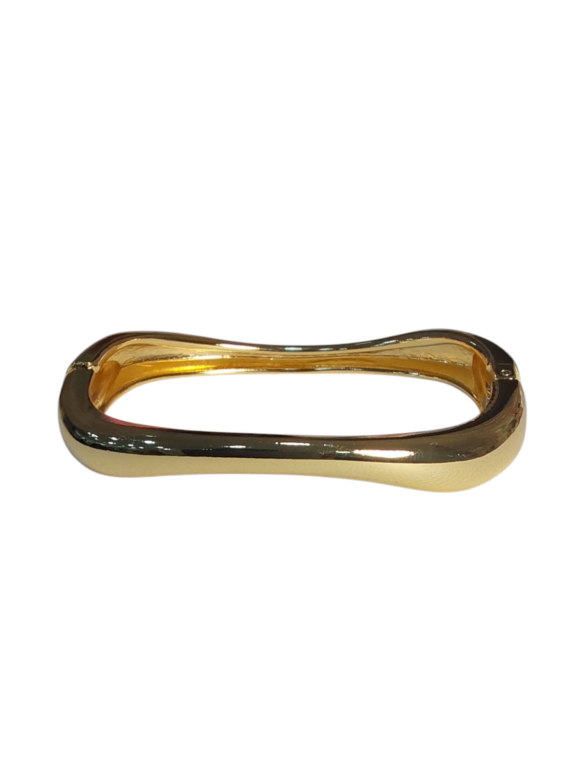 Bracelete ondulado dourado