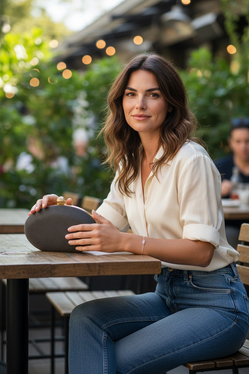 Bolsa Clutch Preta