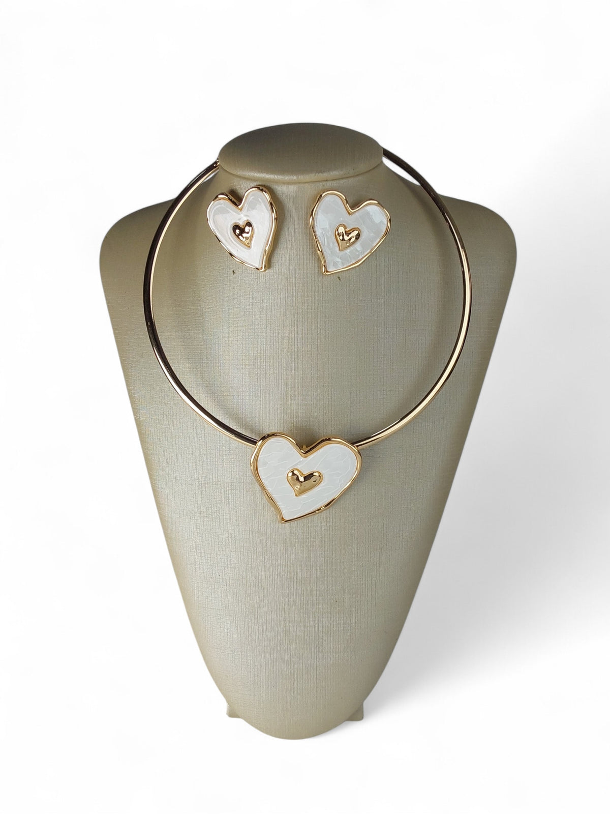 Conjunto Maria Coração Eterno Semijoia