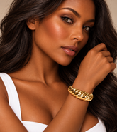 Bracelete Dourado Maria Denise