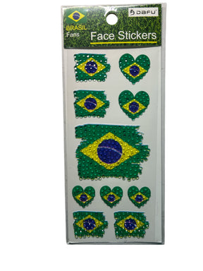 Adesivo Coração Brasil