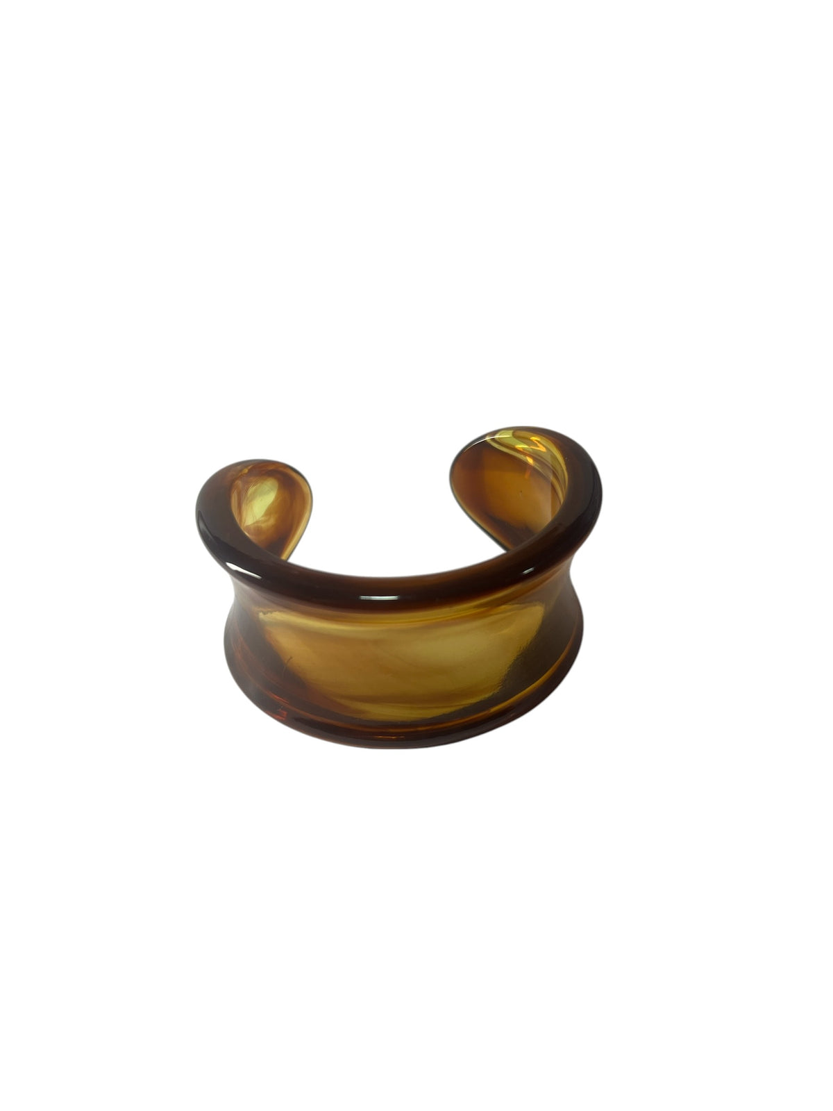 Bracelete Marmorizado Maria Sabrina Marrom Transparente