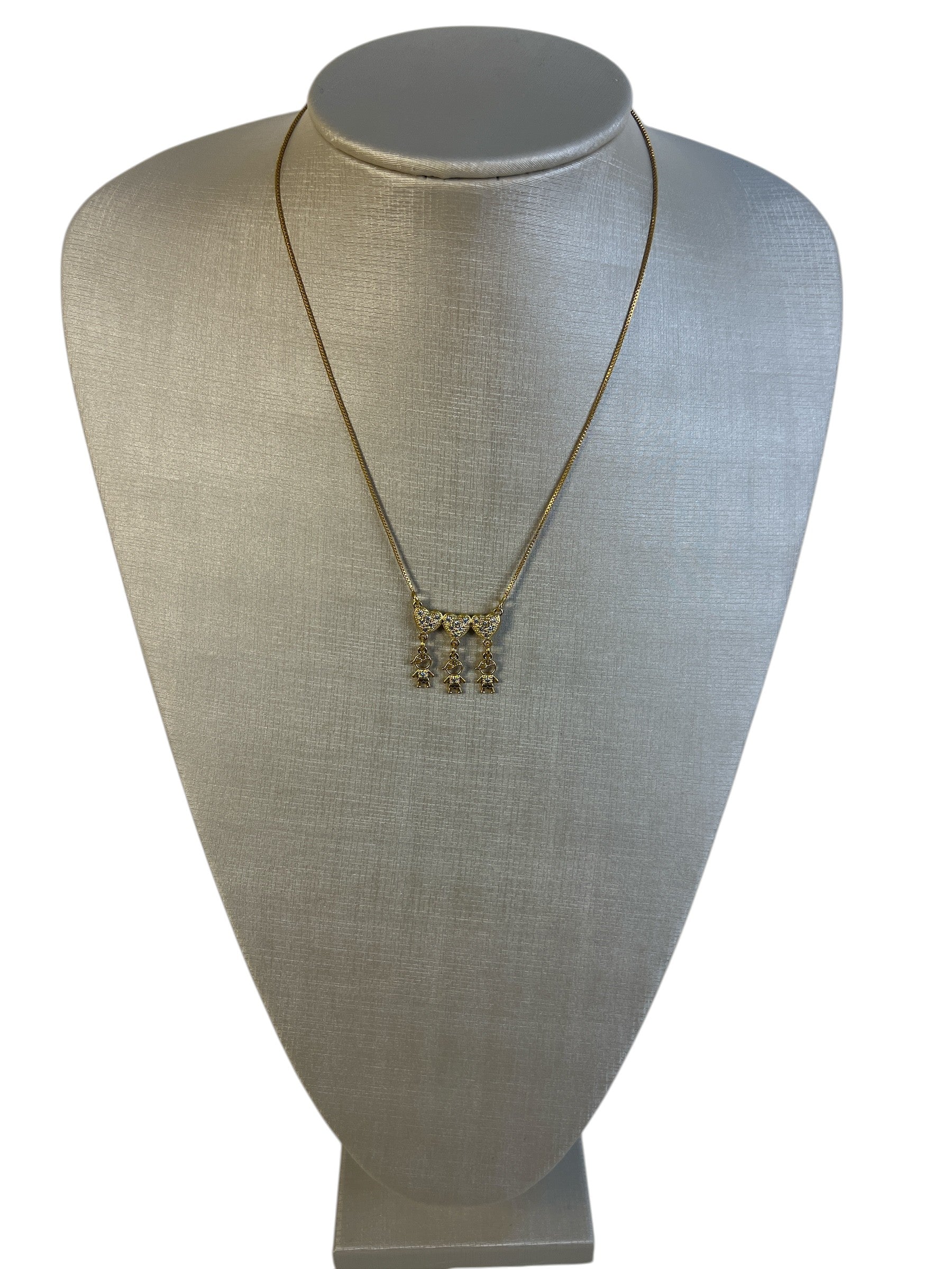 Colar Três Maria's Dourado