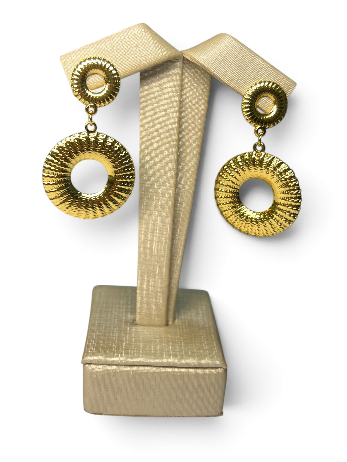 Brinco Aço Dourado Maria Rita