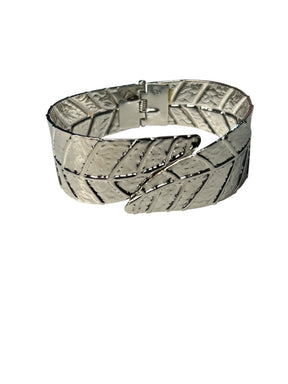 Bracelete Prata Folha