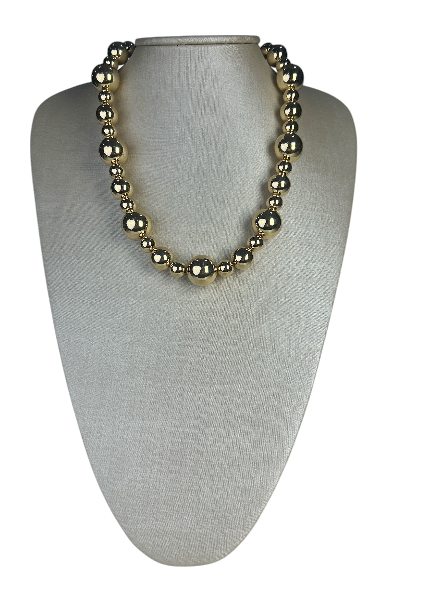 Colar Dourado Bolinhas