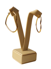 Brinco Maria Coração Aço Inoxidável Dourado