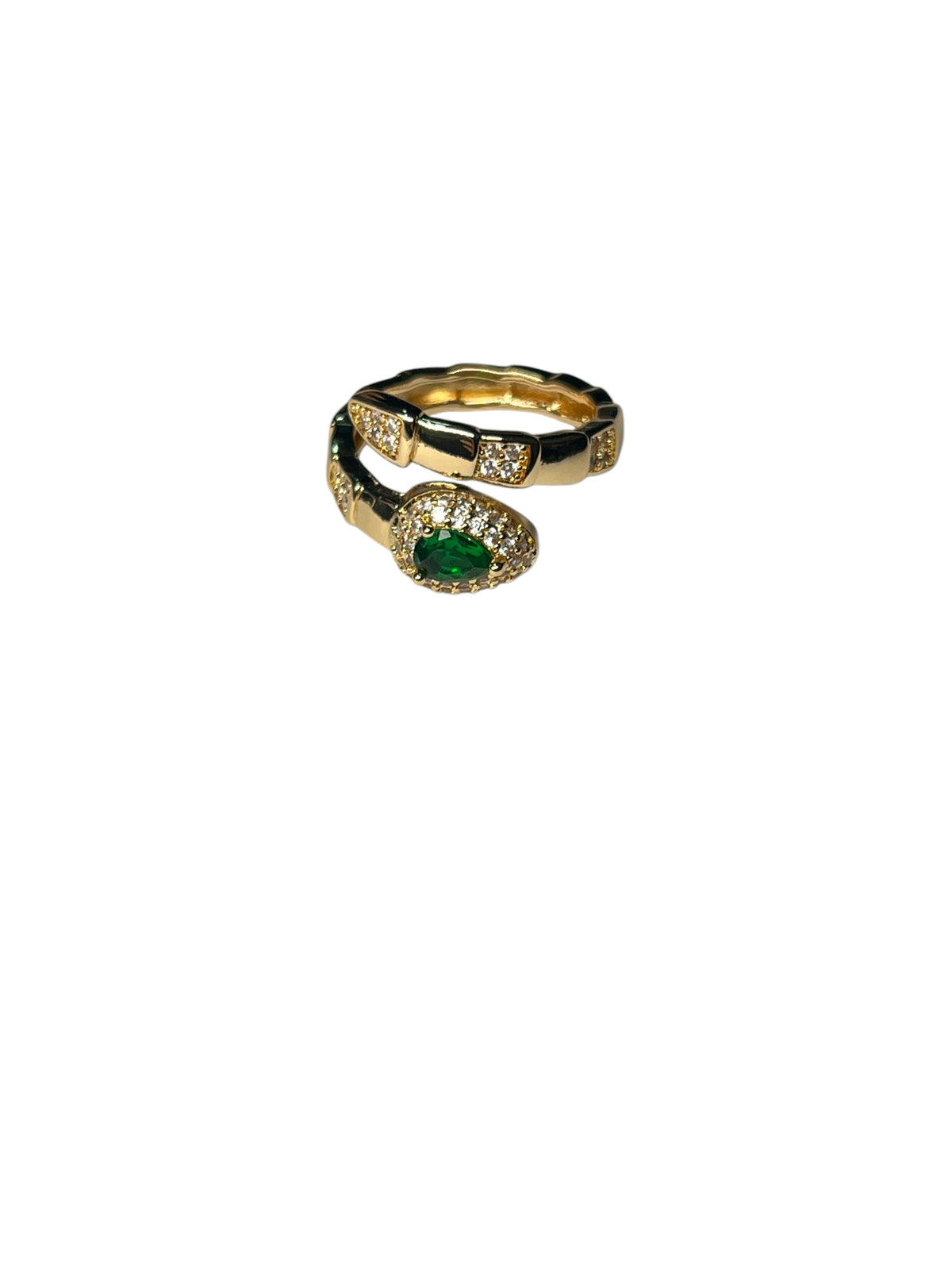 Anel Dourado Maria Samara Verde