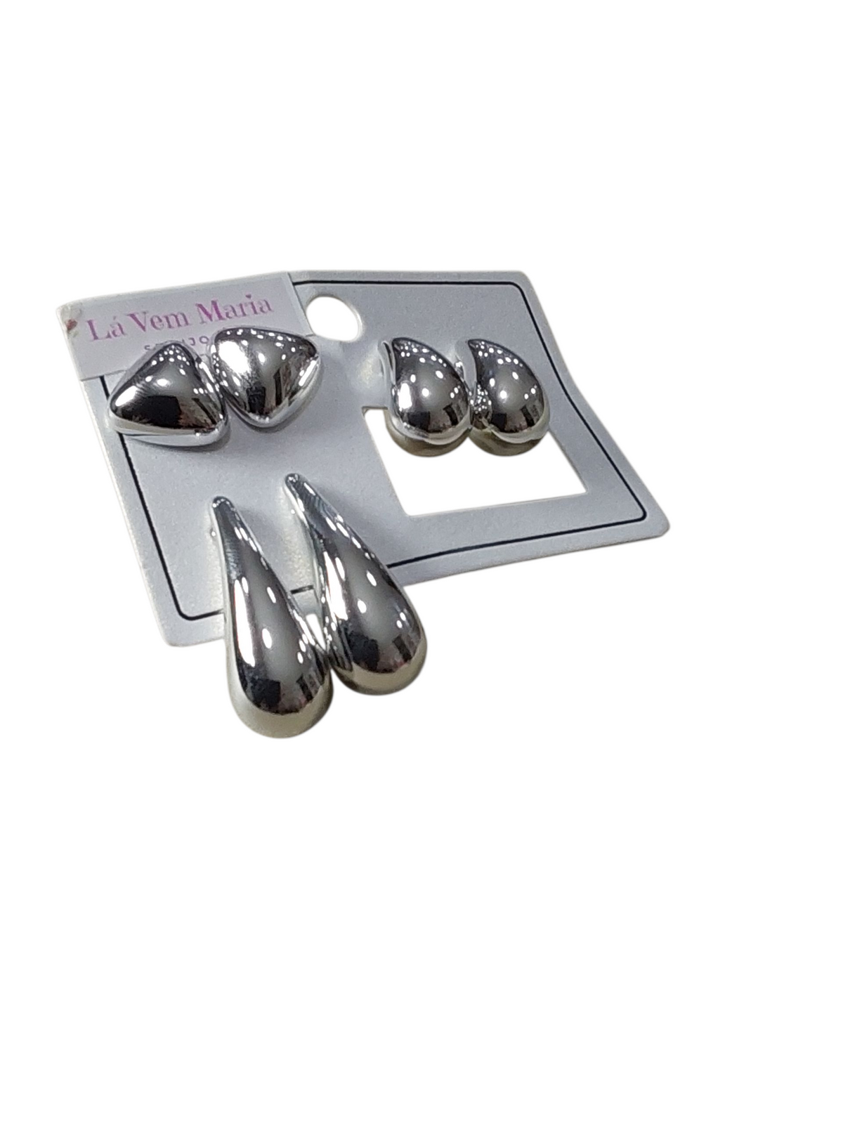 Trio de Brincos Maria Vitória R$9,90