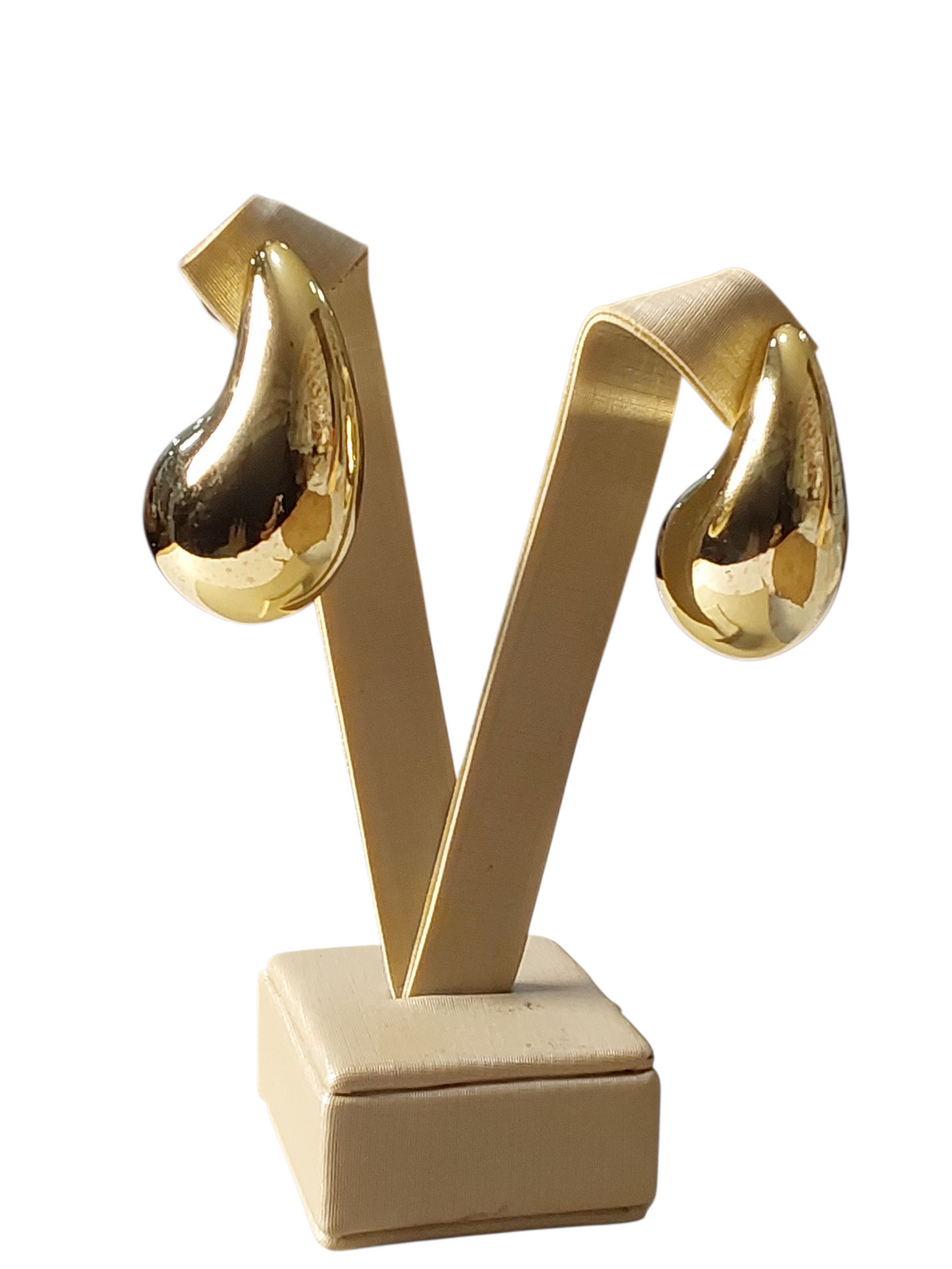 Brinco Gota Dourado Grande R$9,90