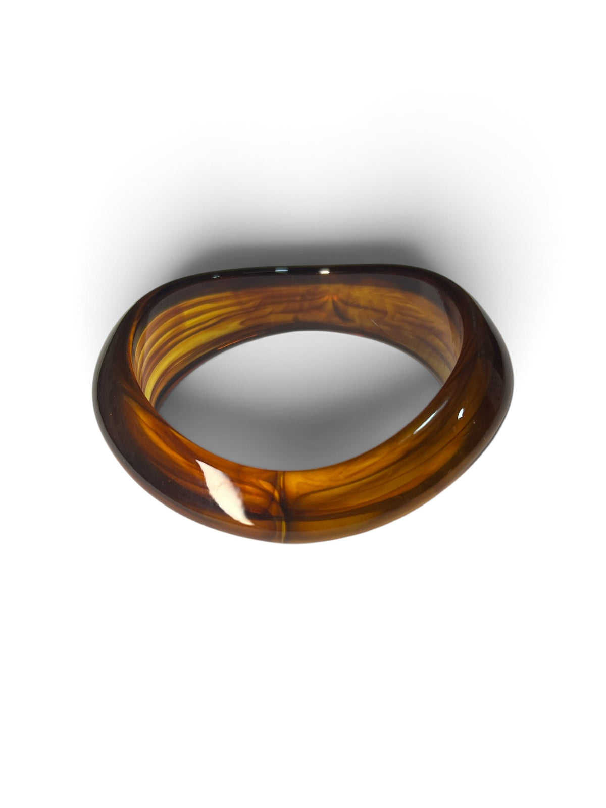 Bracelete Marmorizado Maria Camila Marrom transparente