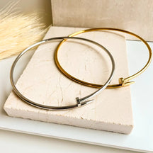 Choker Prego Aço Inoxidável
