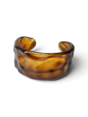 Bracelete Marmorizado Maria Sthefany Marrom Transparente
